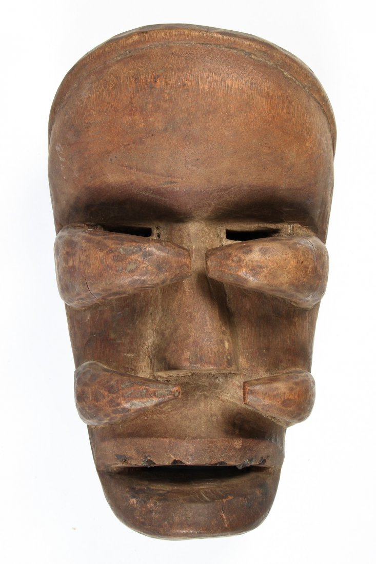 Bete Mask: Bete Mask. Size: 13" x 7.5" x 5.5" (33 x 19 x 14 cm). Provenance: Private Savannah, Georgia collection.
