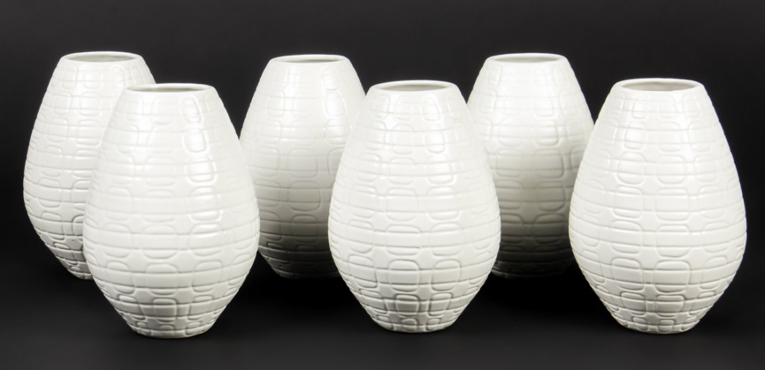 Group Of 6 Jonathan Adler For Pottery Barn Ata Vases May 03