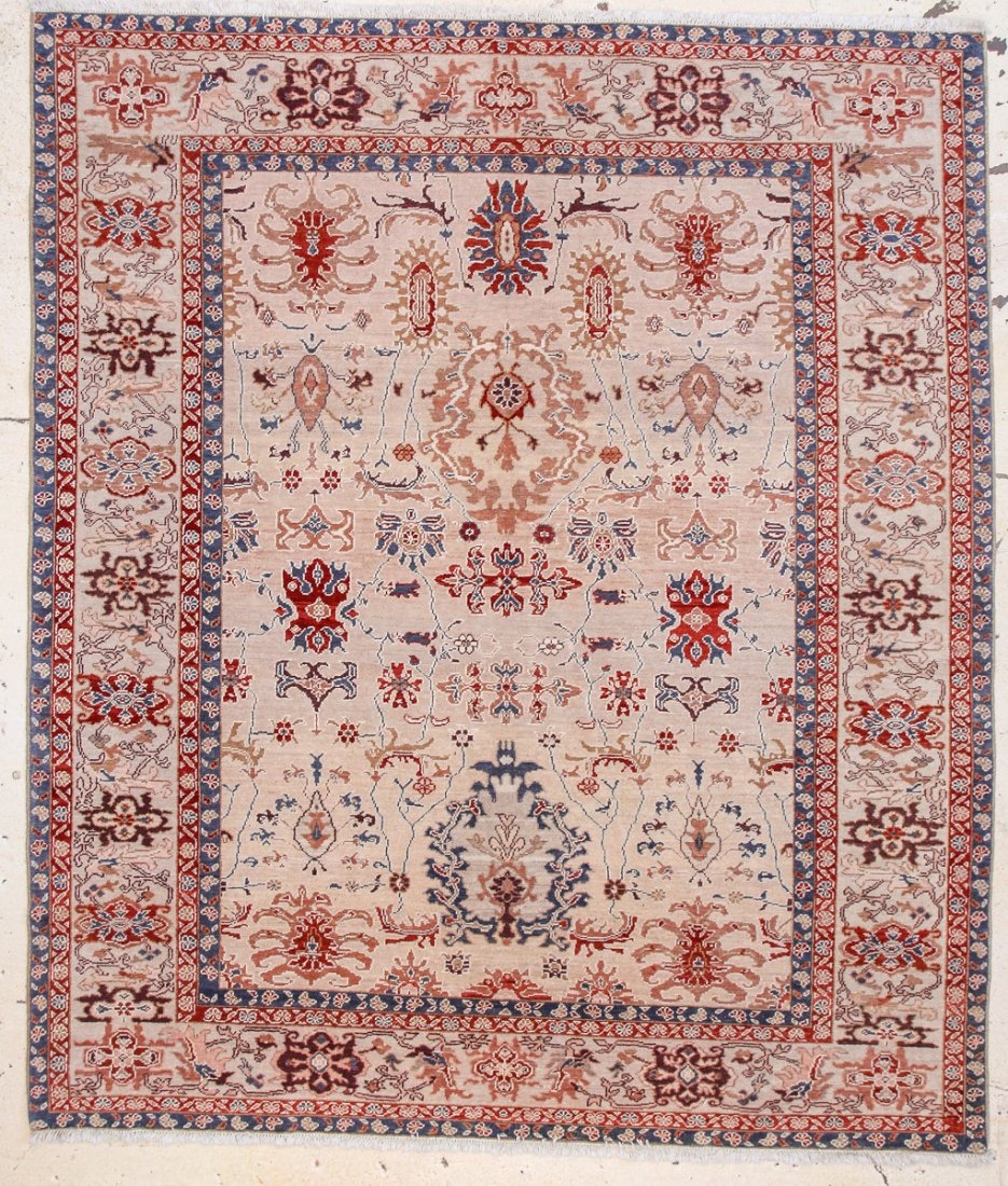 Sultanabad Rug: 8'4" x 9'7" (254 x 292 cm): Sultanabad Rug: 8'4" x 9'7" (254 x 292 cm), Turkey, 20th c. Clean, excellent overall condition. Greenwich, Connecticut estate.