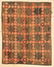 Large Antique American Hooked Rug: 5'9" x 7'3" (175 x - 5