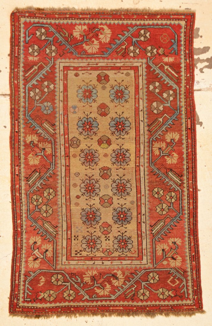Antique Milas Rug: 3'4" x 5'5" (102 x 165 cm) (1 of 5)