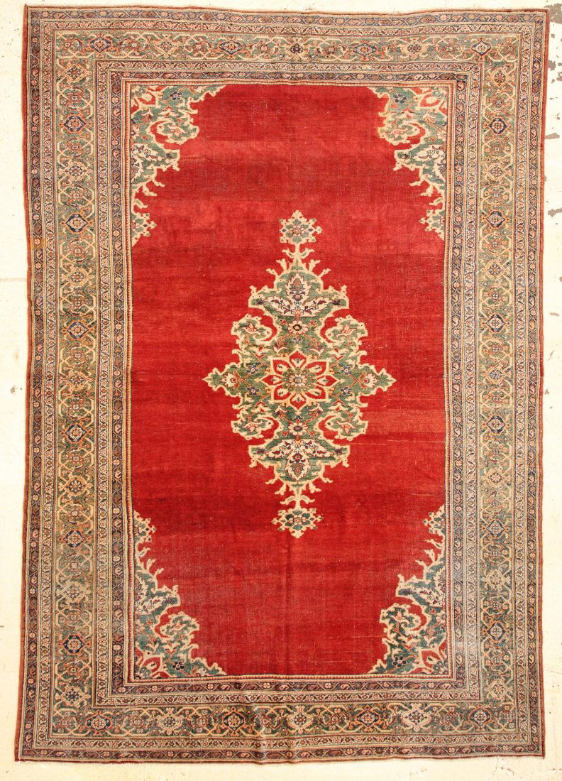 Antique Sultanabad Rug: 7'6" x 11'4 (229 x 345 cm) (1 of 4)