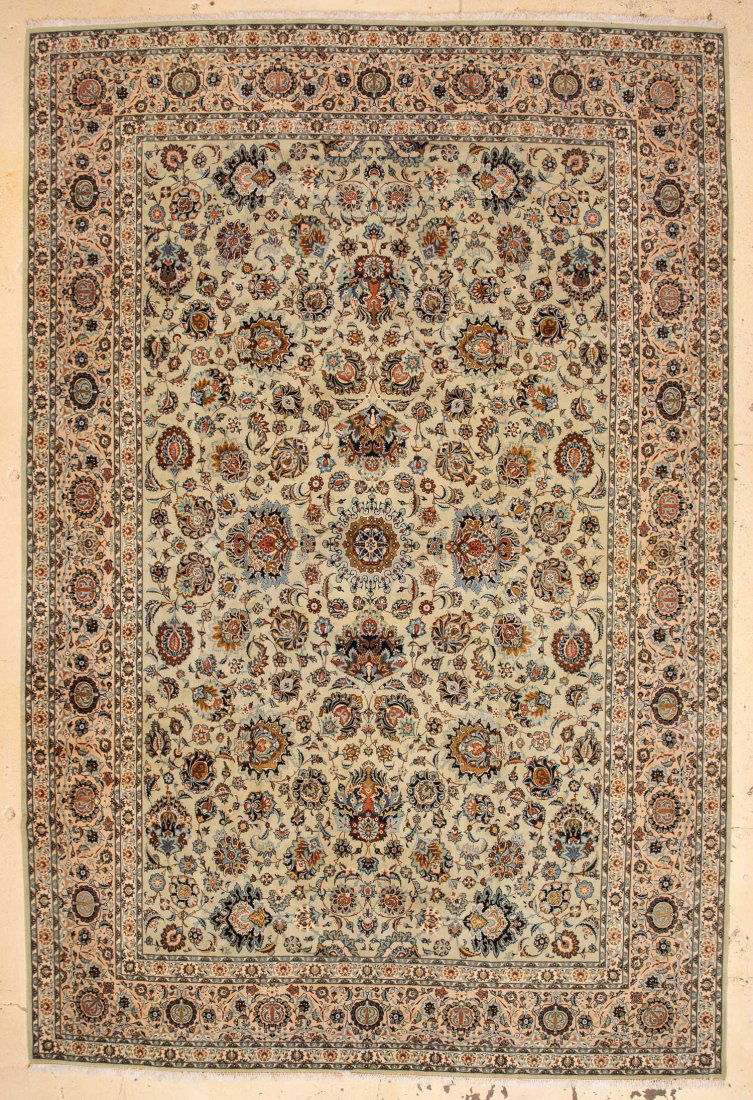 Fine Mansion-Size Keshan Rug: 12'3" x 18'3" (373 x 556 (1 of 5)