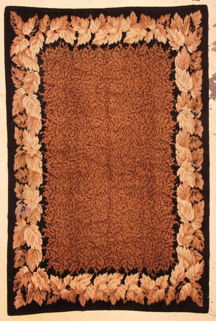 European Art Deco Savonnierie Rug: 6'5" x 9'7" (196 x: European Art Deco Savonnierie Rug: 6'5" x 9'7" (196 x 292 cm), early 20th c.