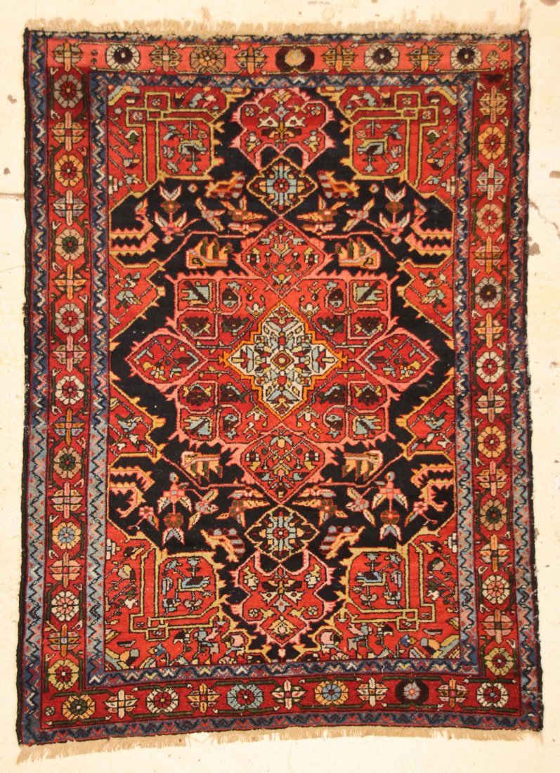 Hamadan Rug: 4'7" x 6'4" (104 x 193 cm) (1 of 5)