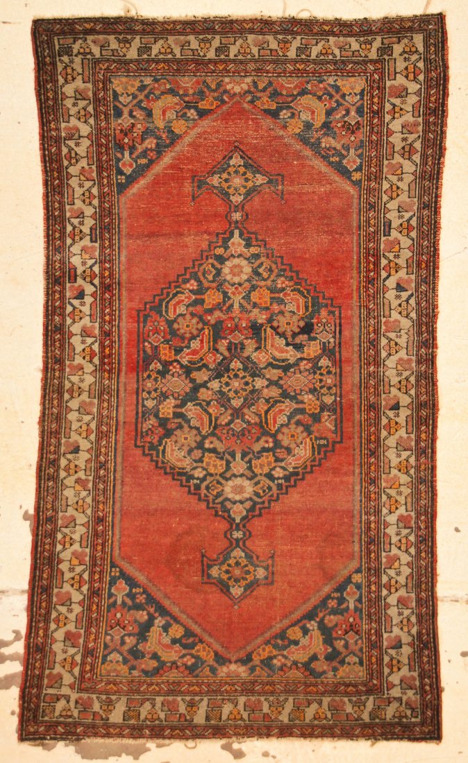 Antique Hamadan Rug: 3'5" x 5'11" (104 x 180 cm) (1 of 5)