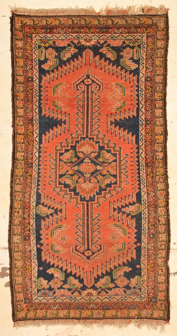 Hamadan Rug: 3'4" x 6'3" (102 x 191 cm) (1 of 5)