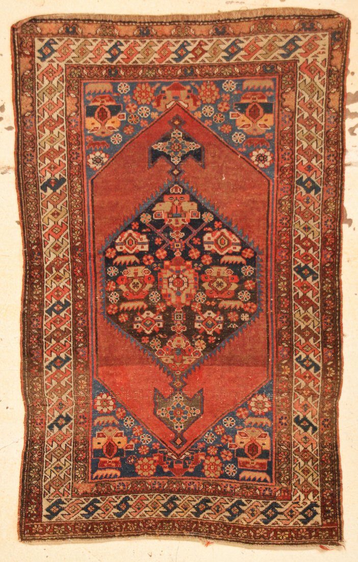 Antique Hamadan Rug:  3'7" x 5'7" (109 x 170 cm) (1 of 5)