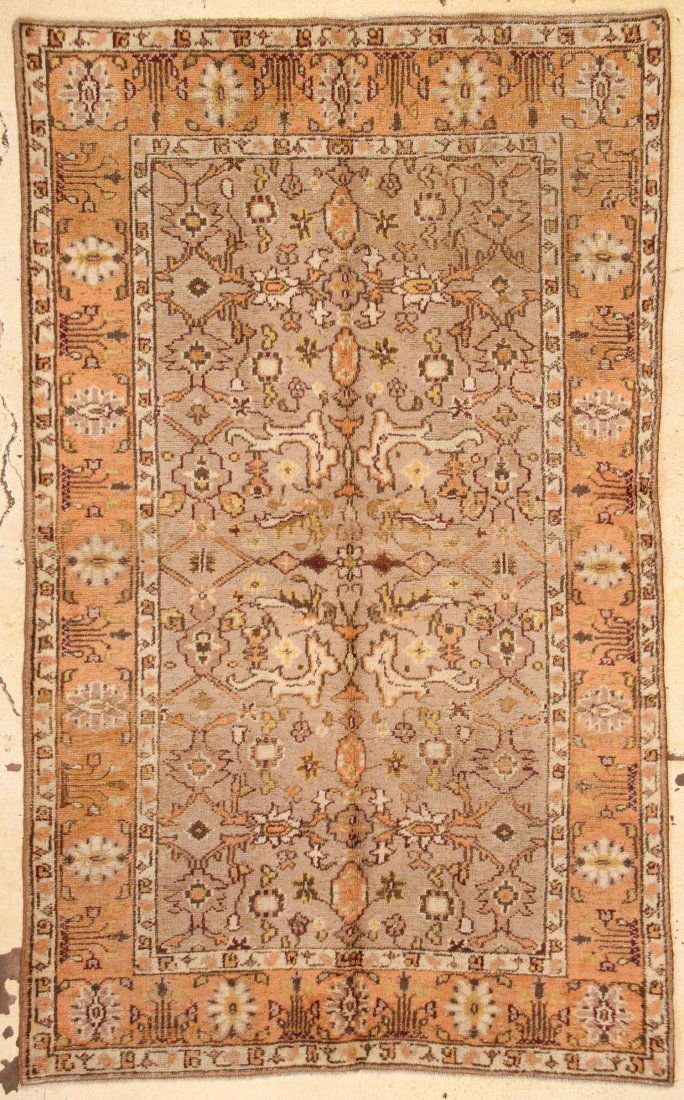 Oushak Rug: 5'4" x 8'9" (163 x 267 cm): Antique Oushak Rug: 5'4" x 8'9" (163 x 267 cm), Turkey, early 20th c.