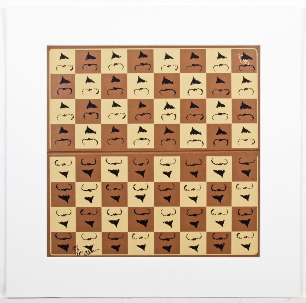 Arman (American/French, 1928-2005) Chessboard (1 of 3)