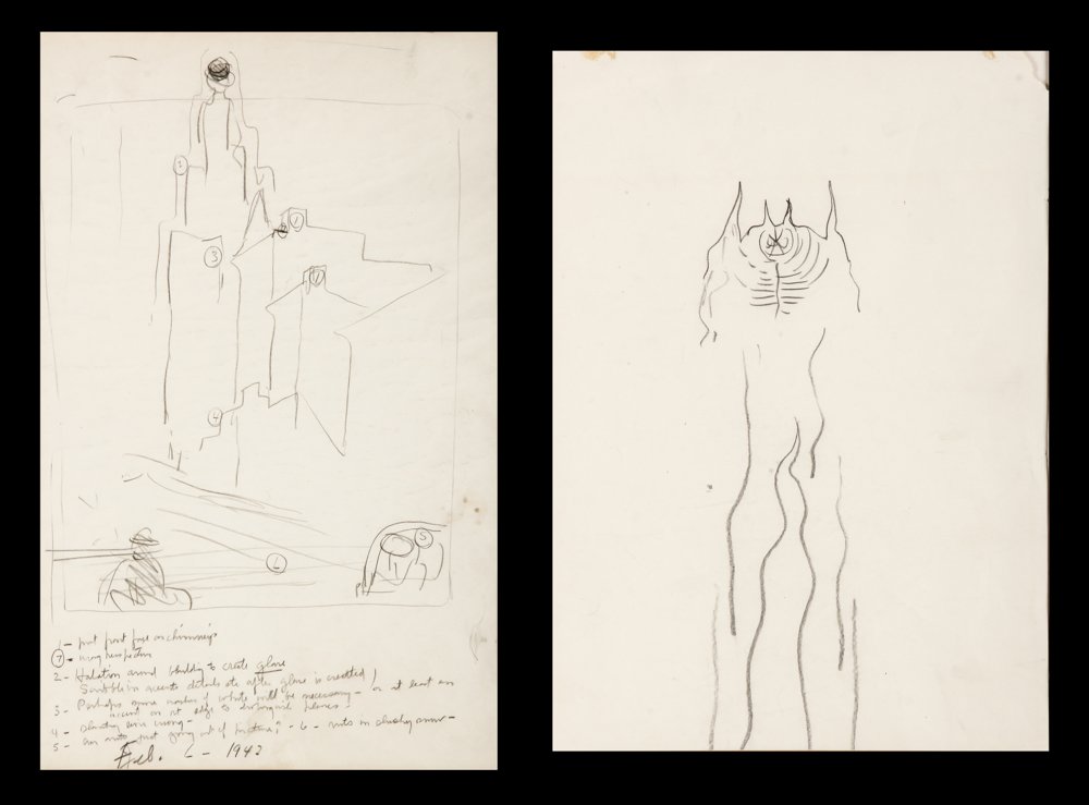 Charles Burchfield (1893-1967) Two Original Works on (1 of 7)