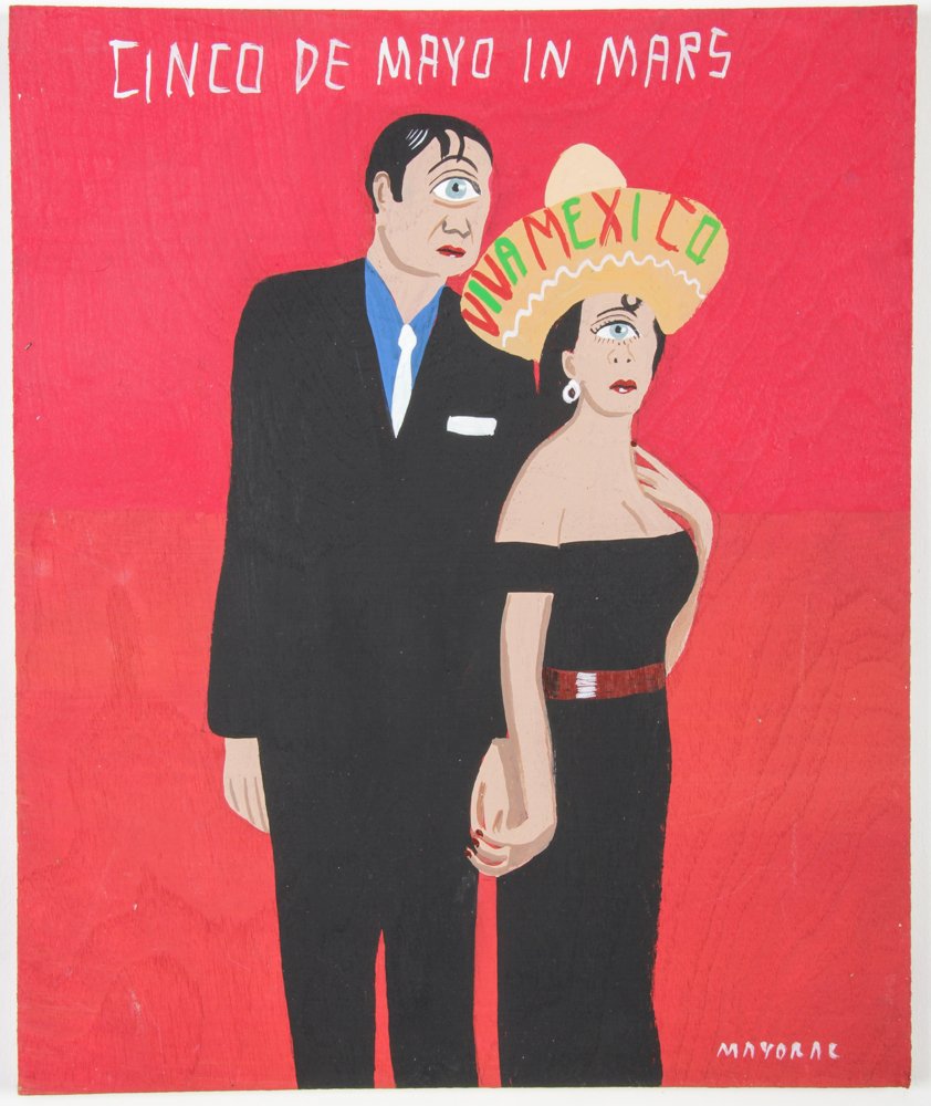 Javier Mayoral (American, 20th c.) "CINCO DE MAYO IN (1 of 2)