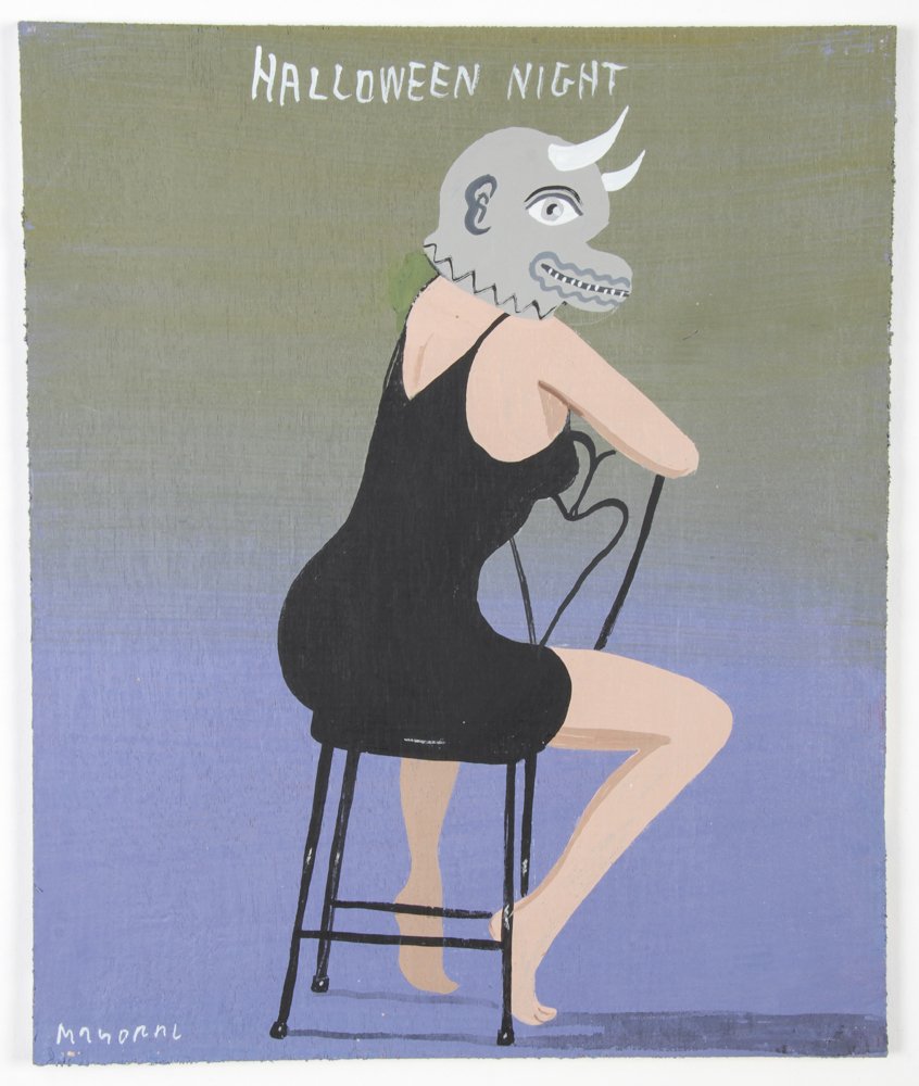 Javier Mayoral (American, 20th c.) "HALLOWEEN NIGHT" (1 of 2)