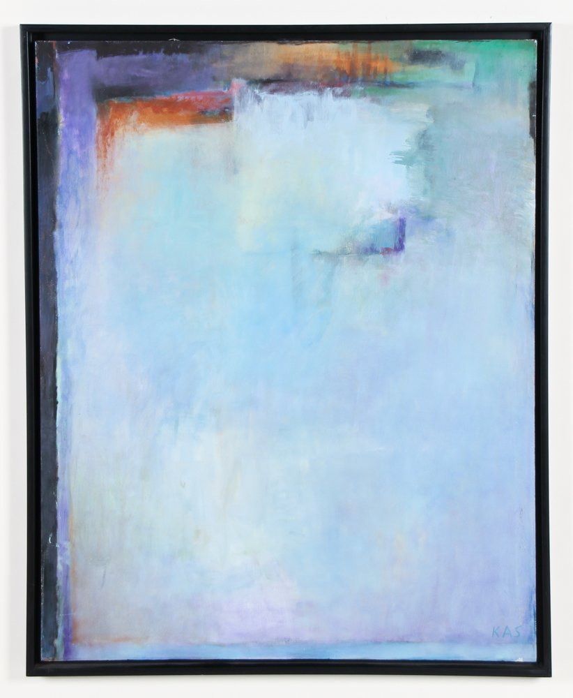 Kassem Amoudi (American, 20th c.) Abstract Painting (1 of 3)