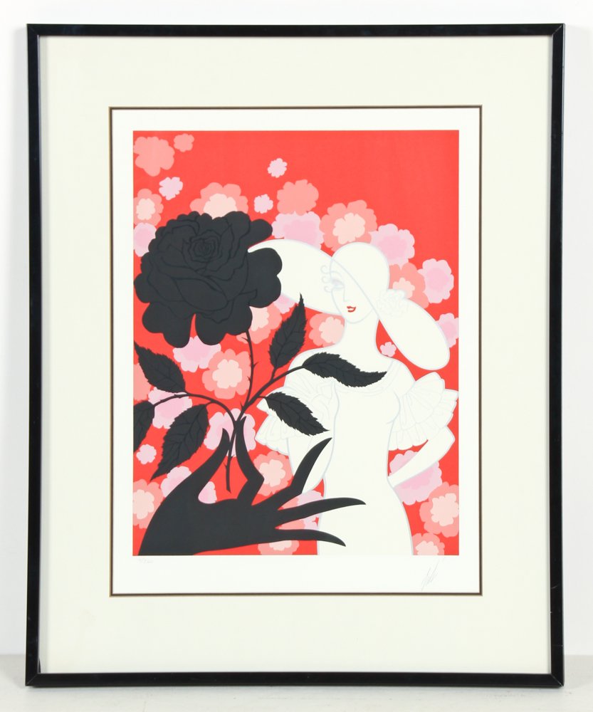 Erte (1892-1990) "The Black Rose" (1 of 4)