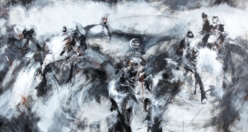 Dessida Snyder (American, b. 1972) Abstract Mixed Media (1 of 2)