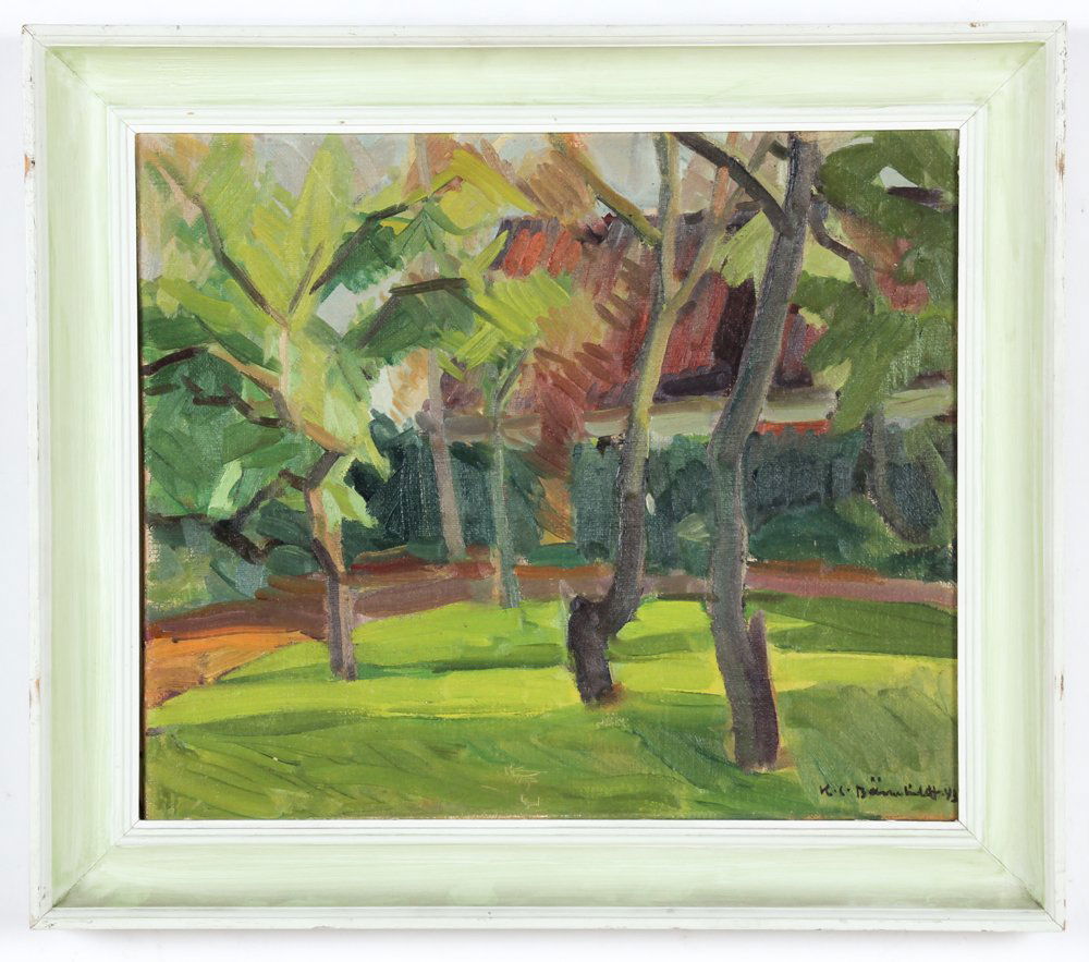 European School (20th c.) Landscape, dated 1943 (1 of 2)