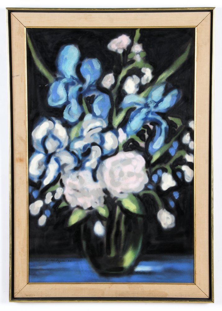Evelyn Metzger (American/New York, 1911-2007) Flowers, (1 of 2)