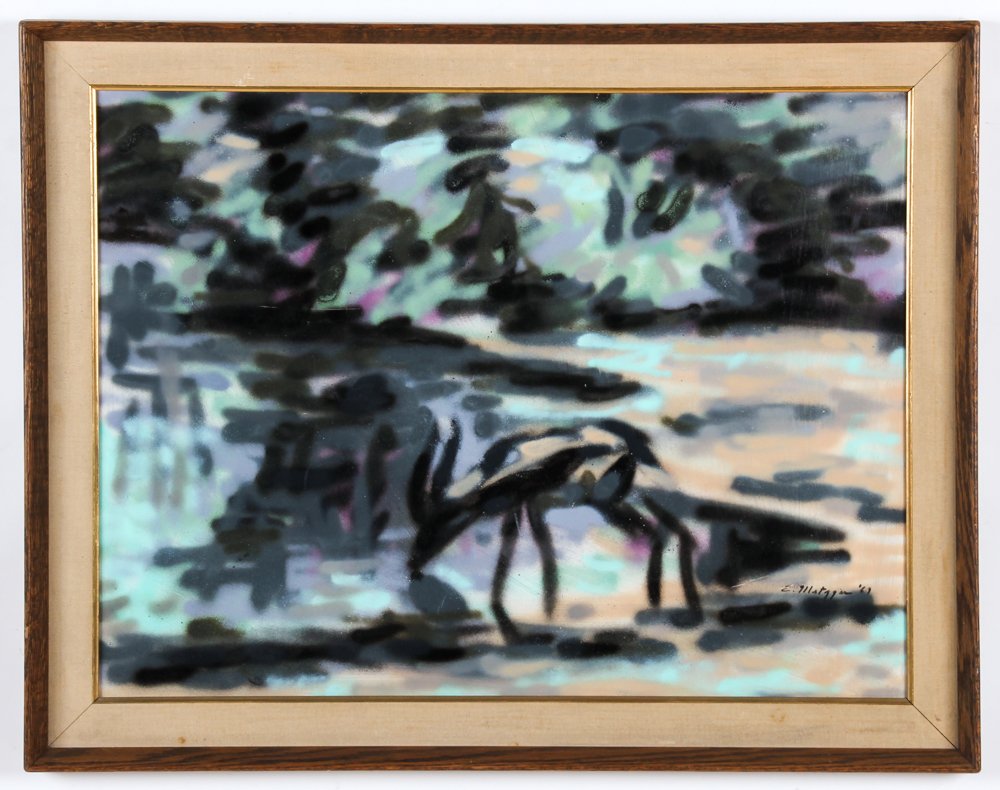 Evelyn Metzger (American/New York, 1911-2007) Deer (1 of 2)