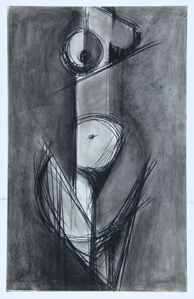 Karlin Uretsky (American/New York City,1920-2012), Nude: Karlin Uretsky (American/New York City,1920-2012), Nude Figure Study, charcoal on paper, 1978-80. Size: 38" x 24", 97 x 61 cm (sheet). Sale of this lot will benefit Art for Healing NYC. More informati