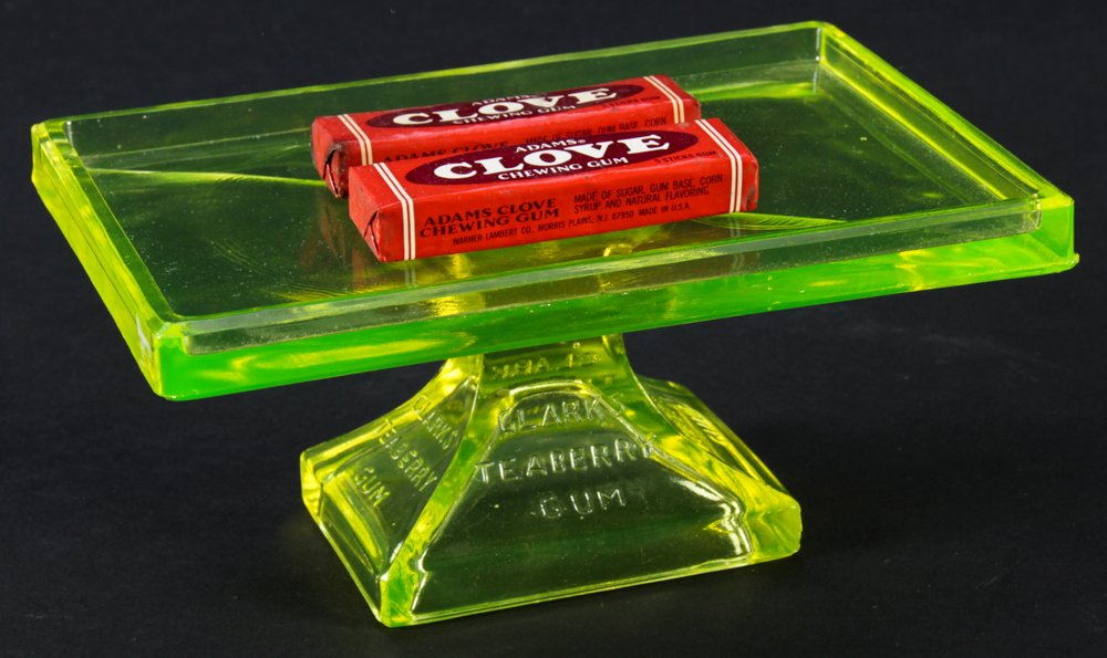 Clarks Uranium Glass Counter Top Store Display (1 of 4)