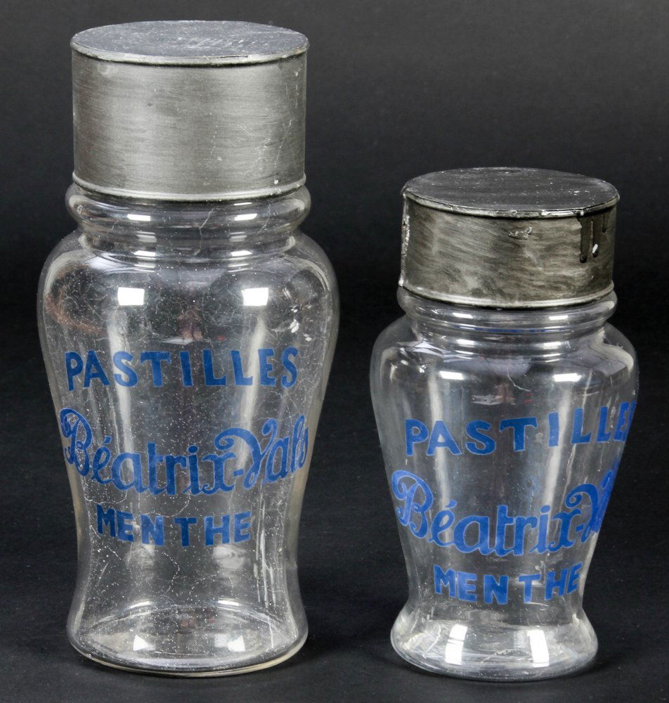 2 Vintage French Countertop Candy Jars (1 of 2)