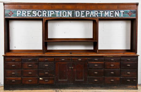 Antique Pharmacy Department Fixture