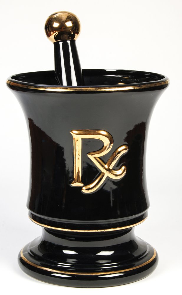 Oversized Porcelain Mortar and Pestle (1 of 3)