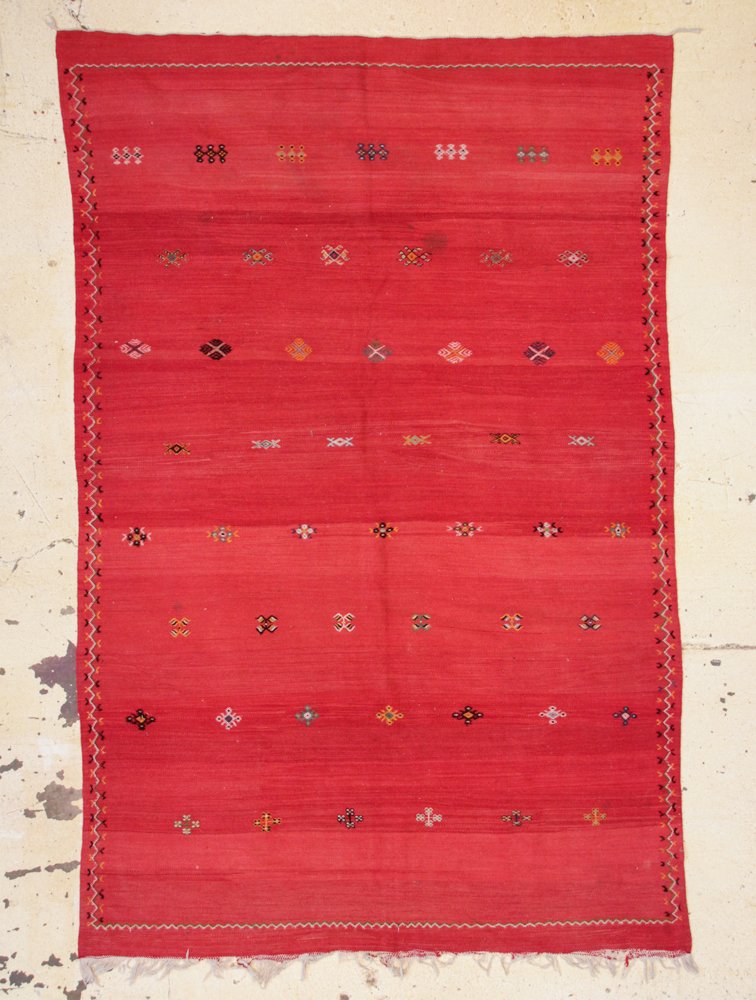 Vintage Moroccan Color Field Rug: 6'7" x 9'10" (201 x (1 of 4)