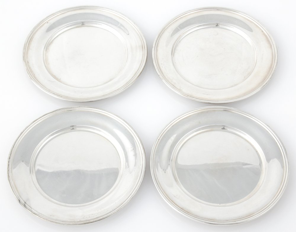 4 S. Kirk & Sons, Inc. Sterling Silver Bread Plates (1 of 2)