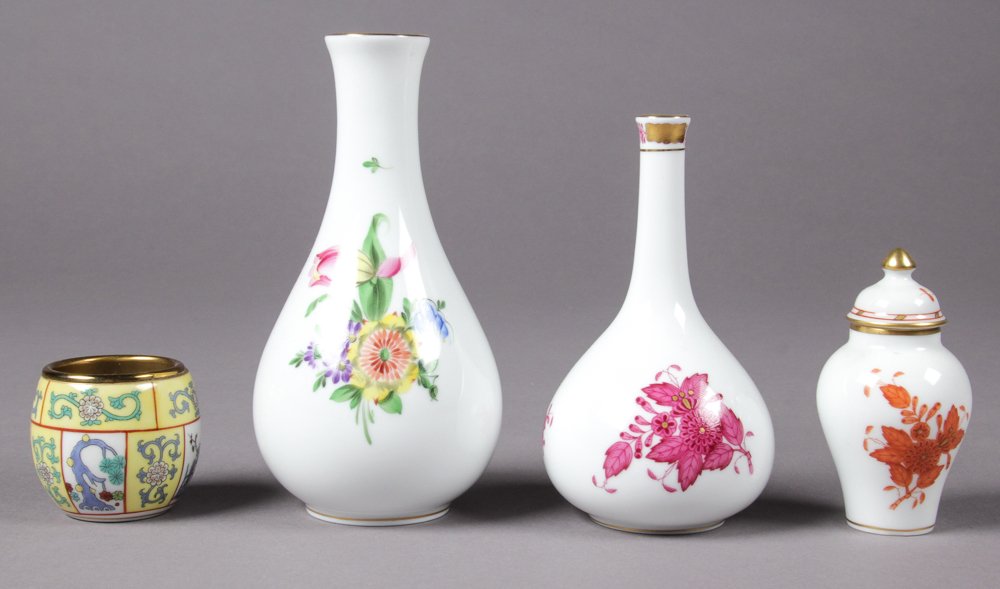 4 pc of Hand-Painted Herend Porcelain (1 of 4)