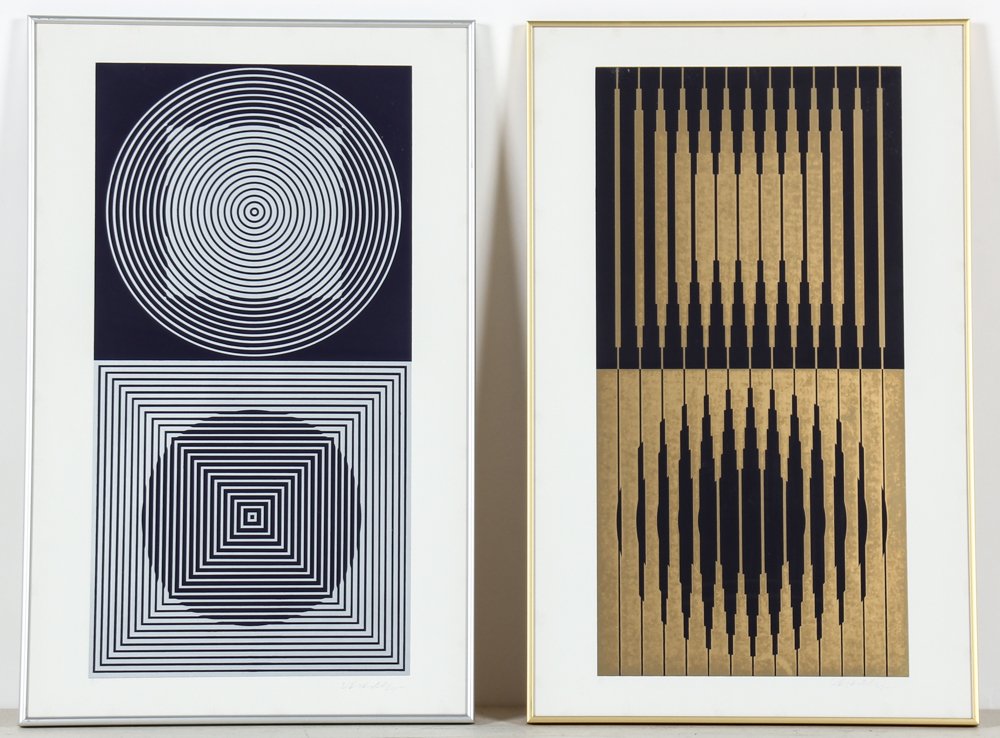 Lot of 2 Victor Vasarely Prints (1 of 4)