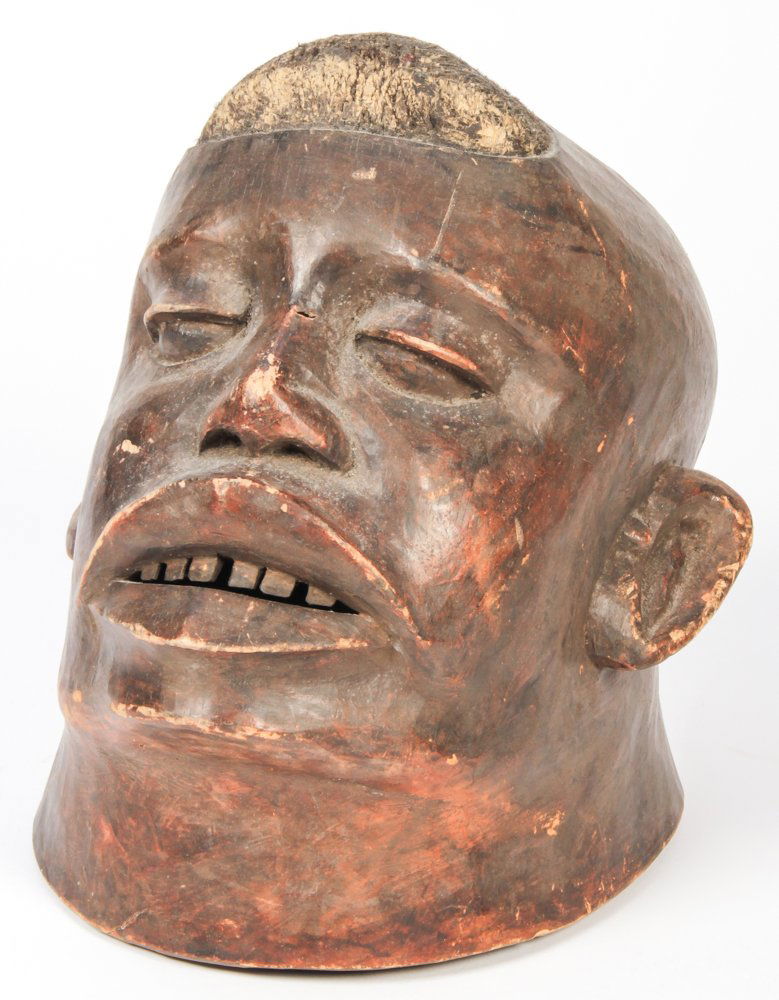 African Makonde Figural Helmet Mask (1 of 3)