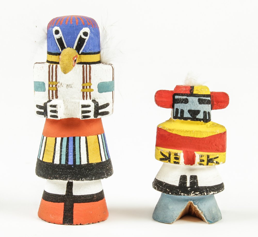 Lot of 2 Vintage Kachina Dolls (1 of 3)