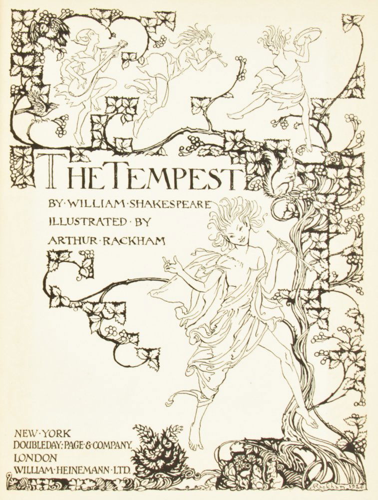 Arthur Rackham Illustrated Shakespeare's The Tempest (1 of 4)