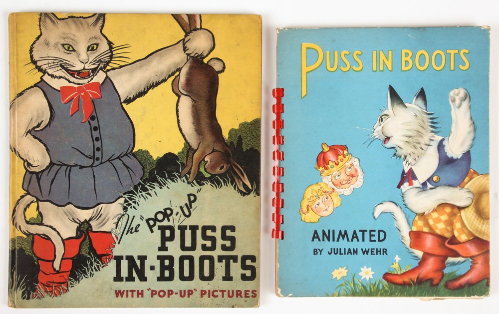 Two Rare Puss In Boots Books, 1934 and 1944 (1 of 4)