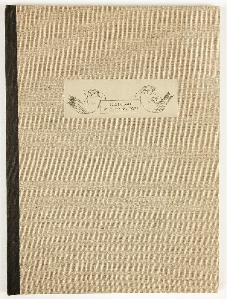 Edward Lear The Pobble Has No Toes.: Edward Lear The Pobble Has No Toes. A studio made book published illustrated and signed by Margaret Lock of Lock's Press, Brisbane. #20/60 Dated 1979. Provenance: Private estate collection.