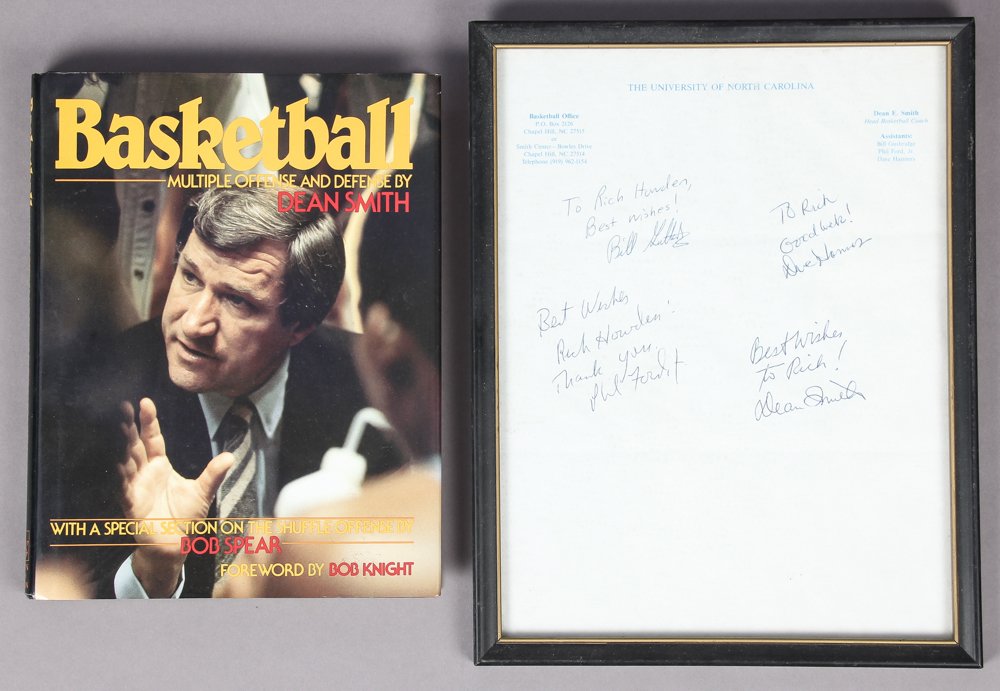 Dean Smith Signed Book and Letter (1 of 3)