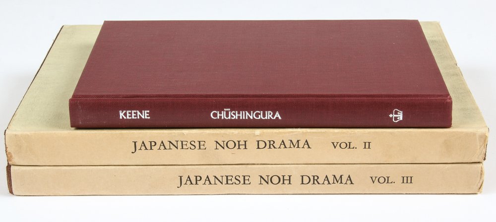 Group of 3 Japanese Theater Works: Group of 3 Japanese Theater Works Consisting of Japanese Noh Drama. Vol.II & III. Ten plays. Selected and Translated from the Japanese. PublishedThe Nippon Gakujutsu Shinkokai and CHUSINGURA, Or The T