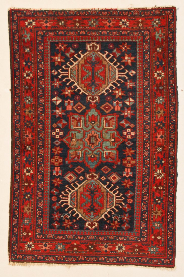 Antique Karadja Rug: 2'11" x 5'4" (89 x 163 cm) (1 of 5)