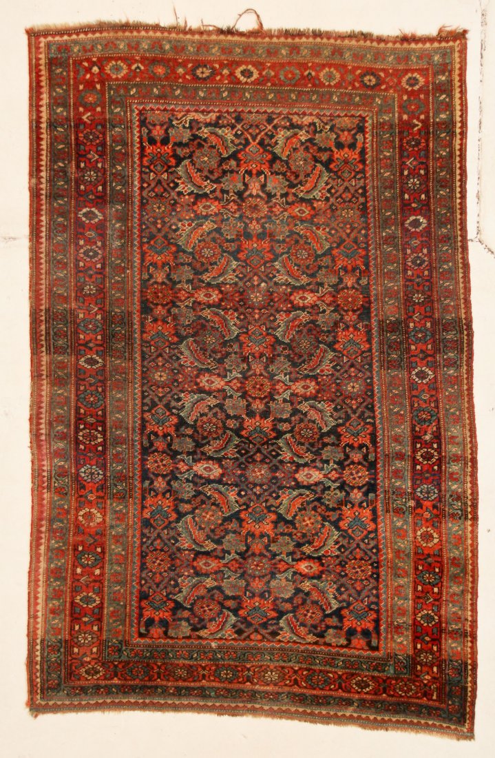 Antique Bidjar Rug: 4'10" x 7'3" (147 x 221 cm) (1 of 4)