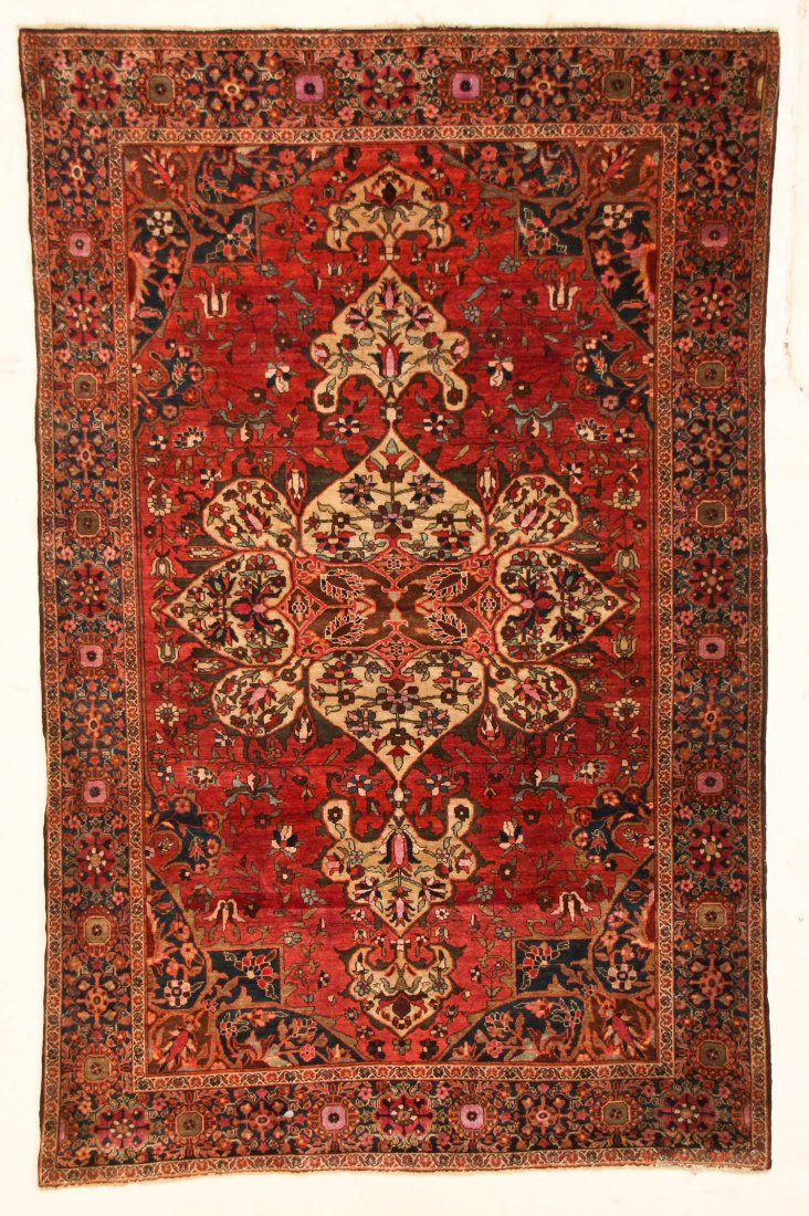Antique Ferahan Sarouk: 4'2" x 6'6" (127 x 198 cm) (1 of 4)