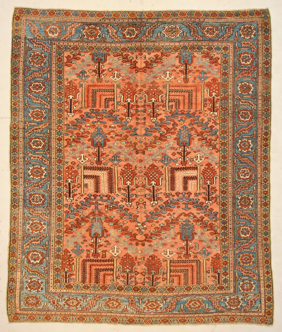 Antique Heriz Rug: 9'4" x 11' (284 x 335 cm) (1 of 4)