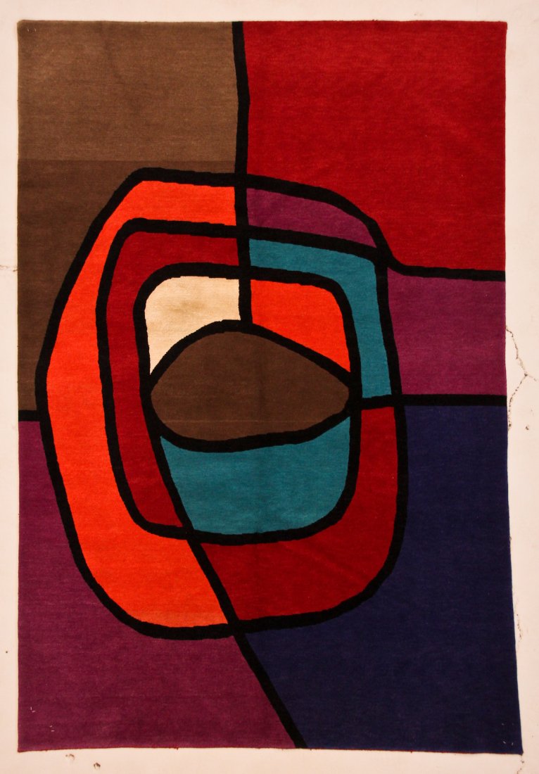 Modern Tibetan Rug: 6' x 9' (183 x 274 cm): Modern Tibetan Rug: 6' x 9' (183 x 274 cm), Nepal. Clean, excellent condition, full pile.