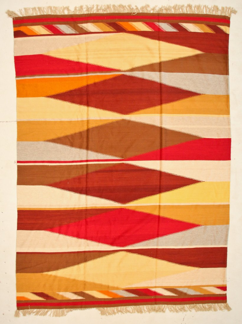 Mexican Zapotec Flatweave Rug: 9' x 12' (274 x 366 cm) (1 of 4)