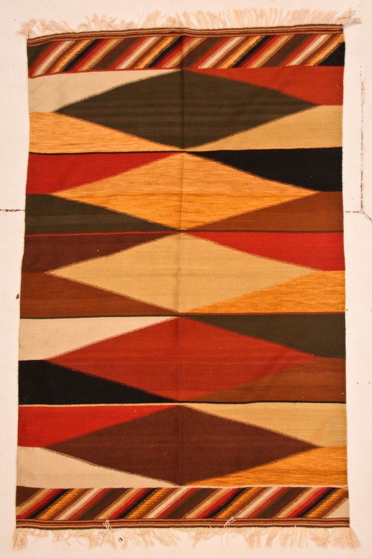 Mexican Zapotec Flatweave Rug: 6' x 9' (183 x 274 cm) (1 of 4)