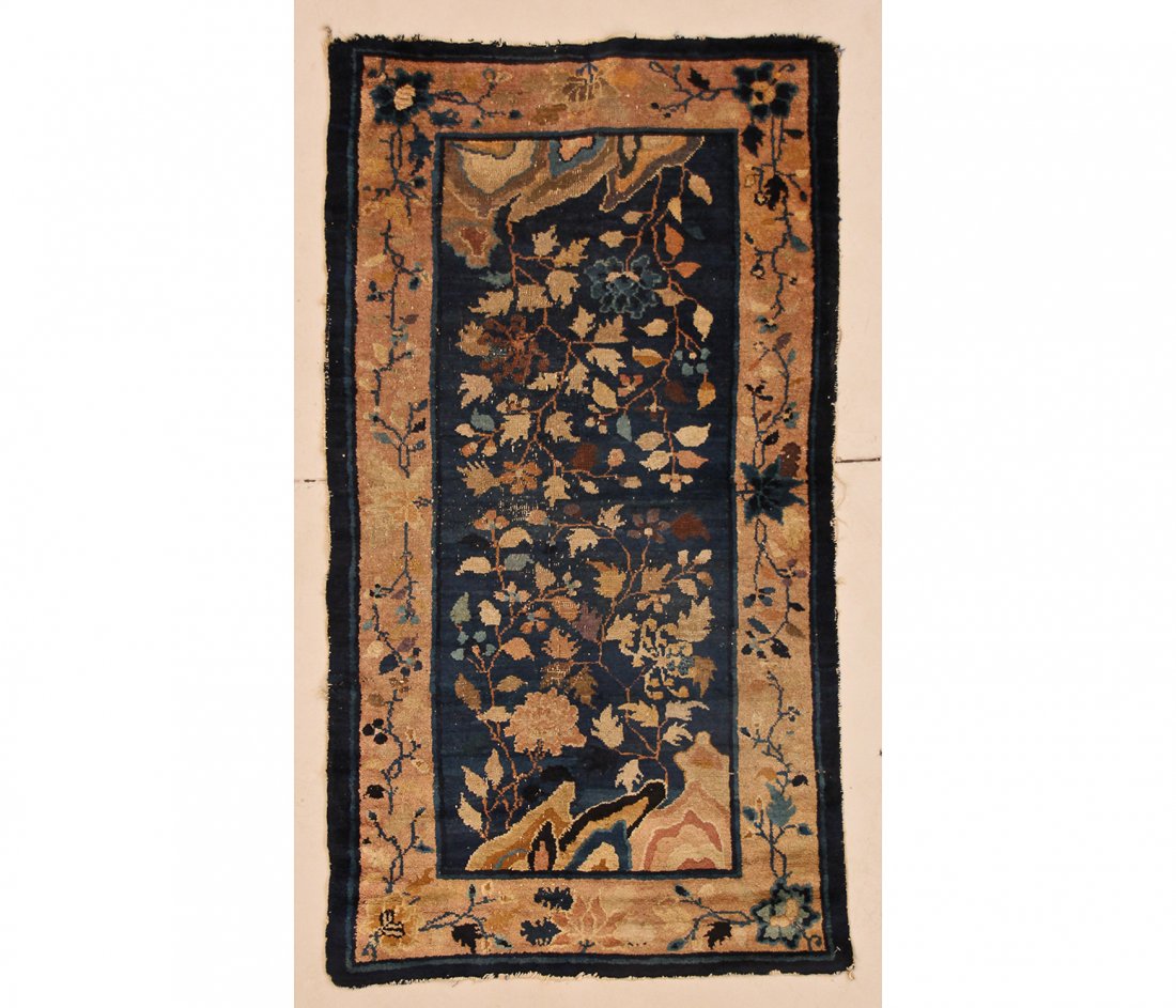 Antique Chinese Rug: 3'2" x 5'10" (97 x 178 cm) (1 of 5)