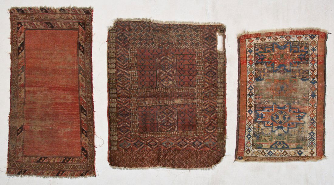 3 Antique Caucasian and Turkmen Rugs (1 of 7)