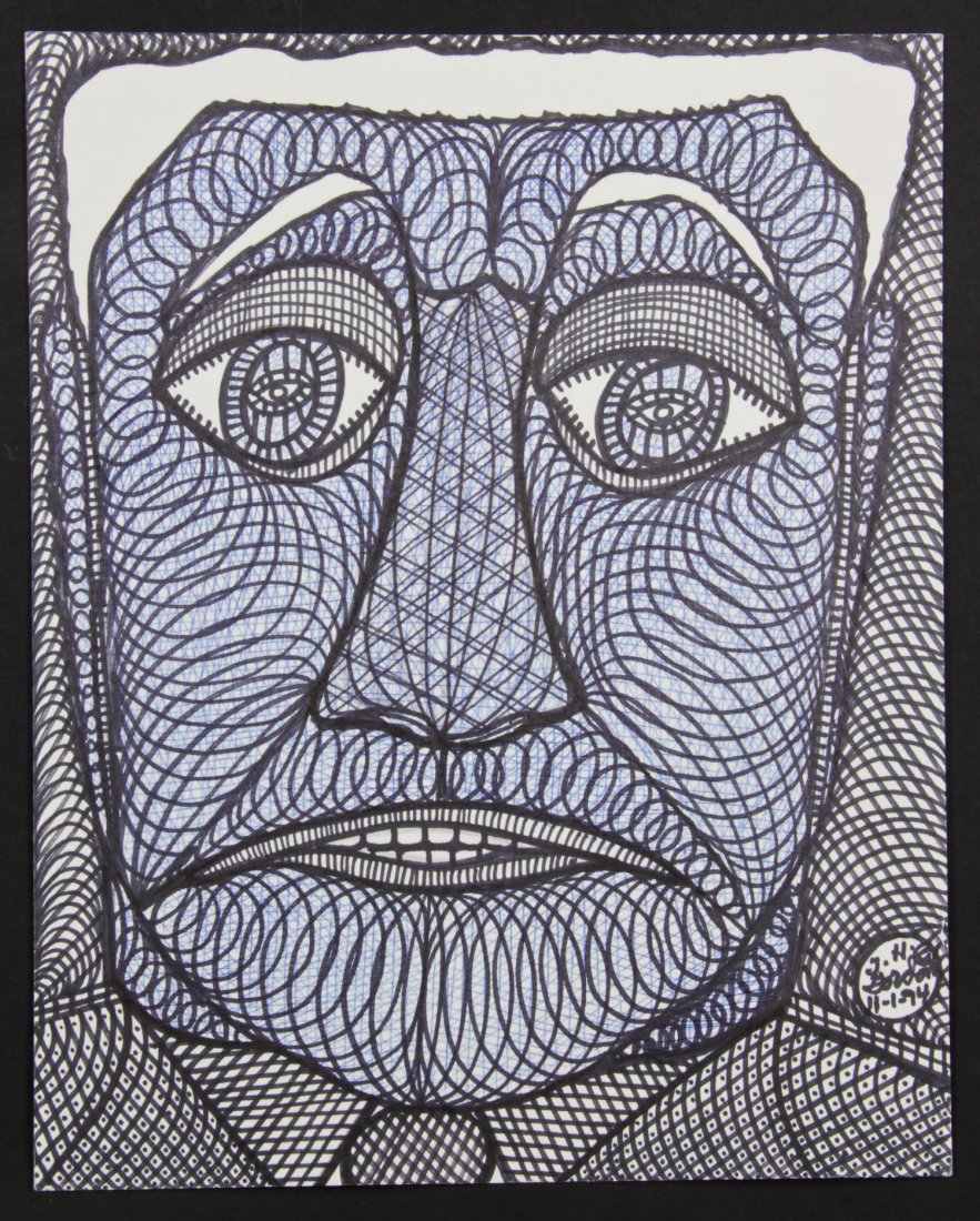 Ted Gordon (American, b.1924) "Concerned Citizen": Ted Gordon (American, b.1924) "Concerned Citizen", 1994, ink drawing on paper. Size: 11.75" x 9.5" (30 x 24 cm). Proceeds from the sale of this item to benefit the Sterling Strauser Gallery at East St