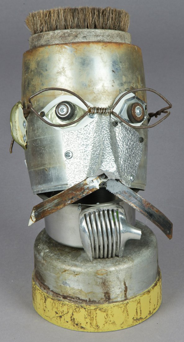Ritch Branstrom (20th c.) Self Portrait: Ritch Branstrom (20th c.) Self Portrait, Found Object Assemblage, 1999. Size: 15" x 7" x 8" (38 x 18 x 20 cm). Proceeds from the sale of this item to benefit the Sterling Strauser Gallery at East Stro